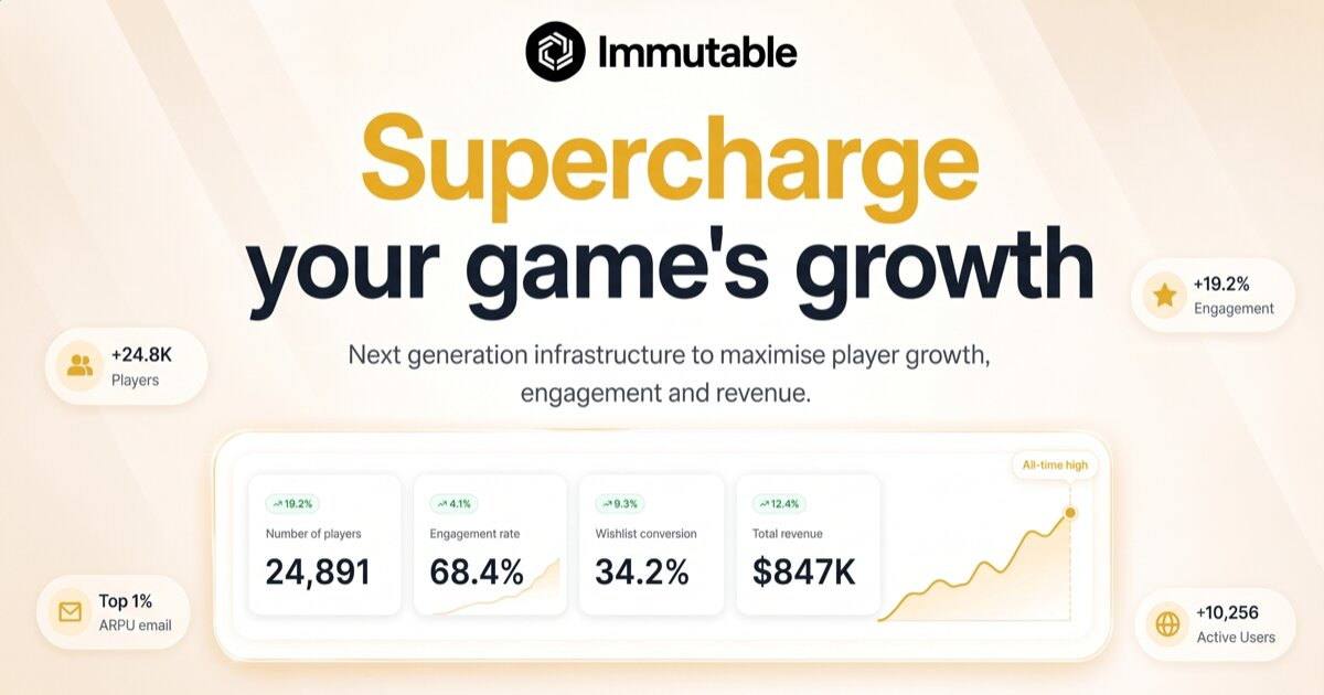 Immutable game growth metrics dashboard